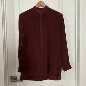 Madewell Pop-over Silk Blouse